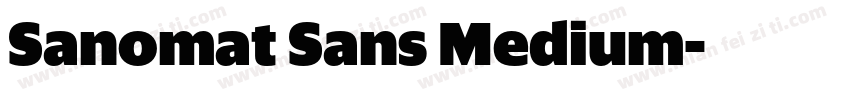 Sanomat Sans Medium字体转换